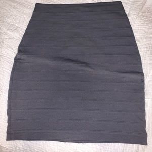 Dark grey “bandage” pencil skirt